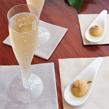 Serviette non tissée Like-Linen cocktail 20x20 cm CHOCOLAT - carton de 3600 unités