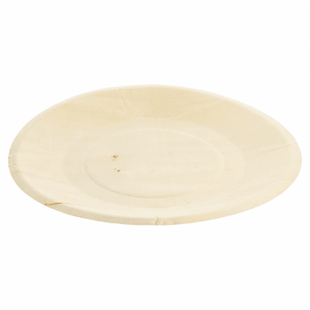 Assiette ronde en bois 21.5 x 1.5(h) cm - carton de 200 unités
