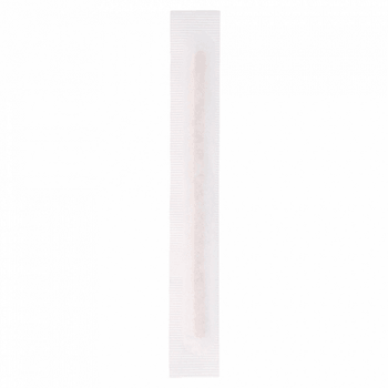 Agitateur a café en bois  en sachet individuel blanc 0.6x14 cm - paquet de 500 unités