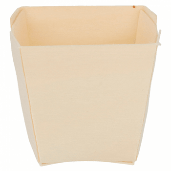 Barquette carrée en bois 5.5 x 5.5 x 5.5 cm - carton de 500 unités