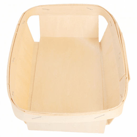 Récipient rectangulaire en bois 22 x 13.5 x 5 cm - carton de 160 unités