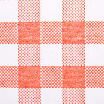 Nappe pliée Like-Linen VICHY ROUGE 100 x 100 cm - Carton de 200 unités