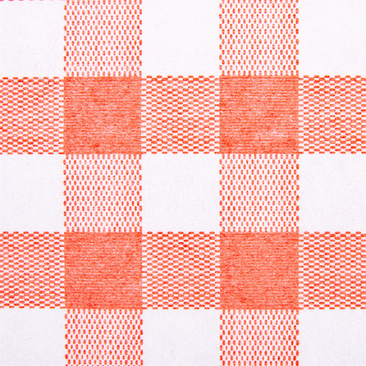 Nappe pliée Like-Linen VICHY ROUGE 120 x 120 cm - Carton de 200 unités