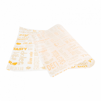 Feuille ingraissable Parole orange 31 x 38 cm - pack de 1000 feuilles