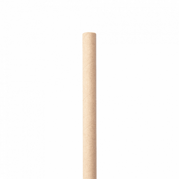 Paille droite couleur kraft en PAPIER recyclable 0.8 x 21 cm - carton de 3000 pailles