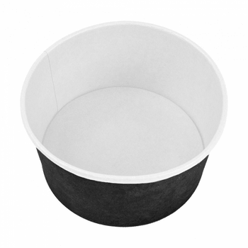 Boîte à salade en carton NOIRE 1000 ml - carton de 300 unités