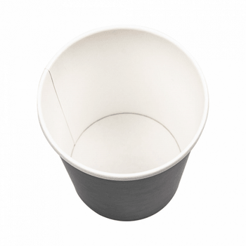 Récipient en carton double paroi avec couvercle NOIR neutre 960 ml - carton de 250 unités