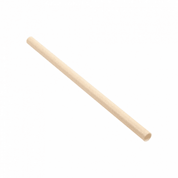 Paille droite couleur kraft en PAPIER recyclable 1 x 21 cm - carton de 2400 pailles