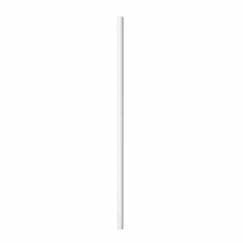 Paille droite en sachet kraft individuel blanches en PAPIER recyclable 0.6 x 21 cm - carton de 3000 pailles