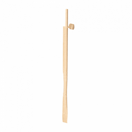 Paille droite en sachet kraft individuel naturelles en PAPIER recyclable 0.6 x 21 cm - carton de 3000 pailles