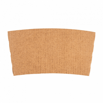 Bagues Isolantes Pour Gobelets 240 Ml - Lot De 100, Carton Double Paroi Naturel - 11.2/9.5 X 5 Cm, Pour Boissons Chaudes
