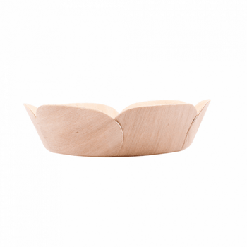 Barquette ronde en bois 10.5 x 3 cm - pack de 200 unités