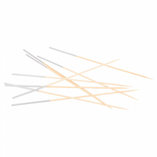 Pique en bambou allongée Argenté 23 cm - pack de 100 unités