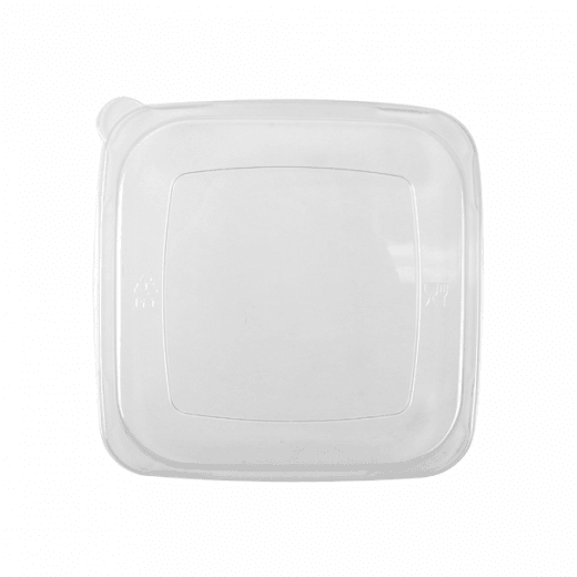 Couvercle haut en PET pour Saladier carré BIONIC - carton de 400 unités
