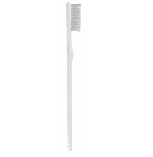 Brosse à dent transparente en sachet individuel 18.5 cm  - Pack de 100 unités
