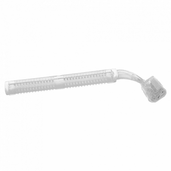 Rasoir transparent 10 cm en sachet individuel en PEHD - Pack de 100 unités