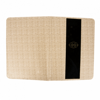 Protège menu en PVC au format A4 Gris