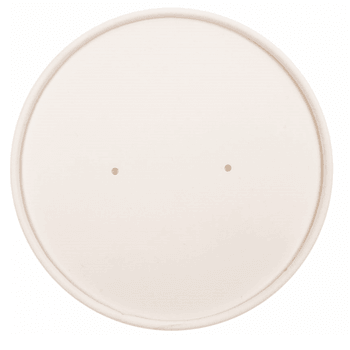 Couvercle pour pots à soupe en carton double paroi ondulée 500 ml - carton de 500 unités