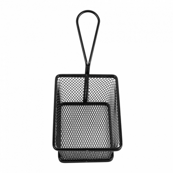 mini friteuse epoxy noir 2 portions pour frites ou autres - 13x11x8(h)cm - Pack de 6