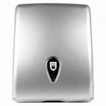 Distributeur de serviettes en ABS Gris argenté- 27.5x37x13 cm - Carton de 1 unité