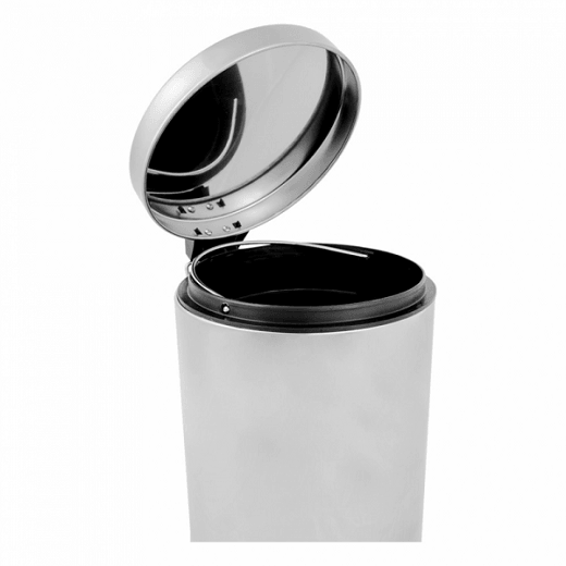 Poubelle à pédale en inoc avec réceptacle intérieur 5 L - Inox