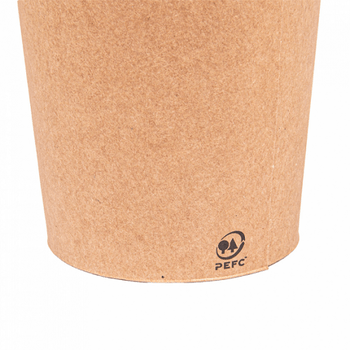 Gobelet à frites avec fermeture carton recyclé Naturel 660 ml - carton de 1000 unités