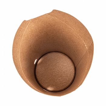 Gobelet à frites avec fermeture carton recyclé Naturel 660 ml - carton de 1000 unités