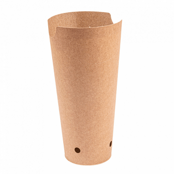 Gobelet à frites avec fermeture carton recyclé Naturel 660 ml - carton de 1000 unités