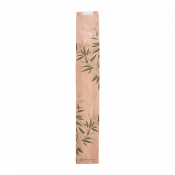 Sac à pain ou baguette avec fenêtre biodégradable Feel Green 9 + 4 x 60 cm - pack de 250 unités