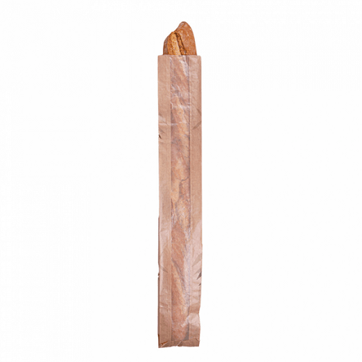 Sac à pain ou baguette avec fenêtre biodégradable Feel Green 9 + 4 x 60 cm - pack de 250 unités