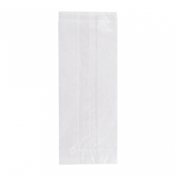 Sac sandwich panorama en papier cristal transparent biodégradable 9+6x23 cm  - pack de 250 unités