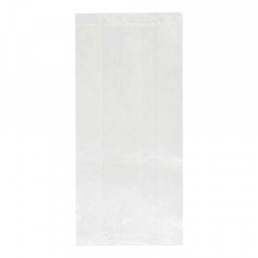 Sac sandwich panorama en papier cristal transparent biodégradable 12+6x26 cm  - pack de 250 unités