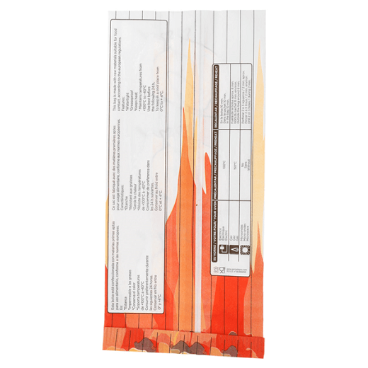 Sac poulet en cellulose pour demi poulet rôti 13 + 7.5 x 28 cm - carton de 1000 unités