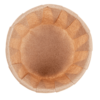 Pot en papier plissé naturel 30 ml - lot de 1000 unités