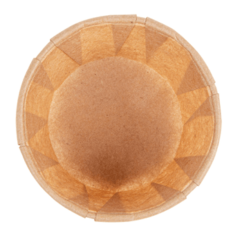 Pot en papier plissé naturel 60 ml - lot de 1000 unités