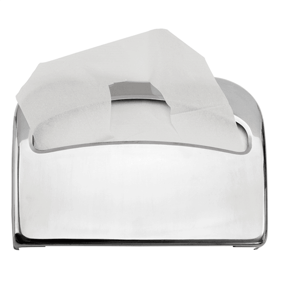 Distributeur couvre sièges WC  - 41,7 x 29 x 5 cm métal argent