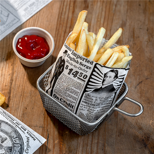 Sachet à frites Times 12 x 12 cm - pack de 1000 unités