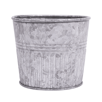 Pot en acier galvanisé pour frites ou autres - 9.5x8(h)cm - Pack de 12