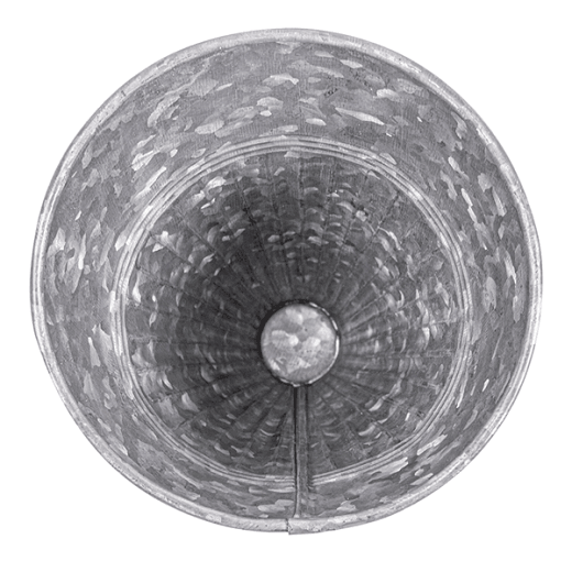 Cône en acier galvanisé pour frites ou autres - 12x17.5(h)cm - Pack de 6