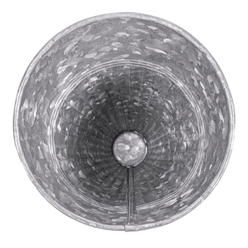 Cône en acier galvanisé pour frites ou autres - 12x17.5(h)cm - Pack de 6