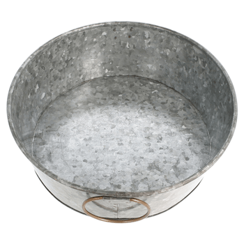 Corbeille en acier galvanisé pour frites ou autres - 23x8 (h)cm