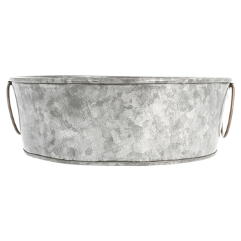 Corbeille en acier galvanisé pour frites ou autres - 23x8 (h)cm