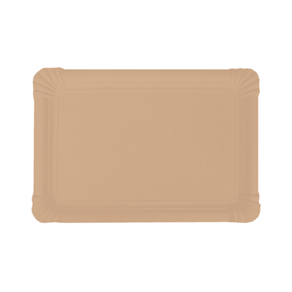 Plateau en carton kraft pâtisseries & fast-foods 30 x 21 cm - pack de 125 unités
