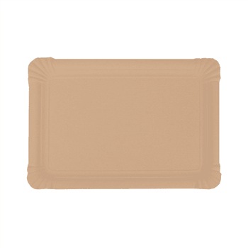 Plateau en carton kraft pâtisseries & fast-foods 30 x 21 cm - pack de 125 unités