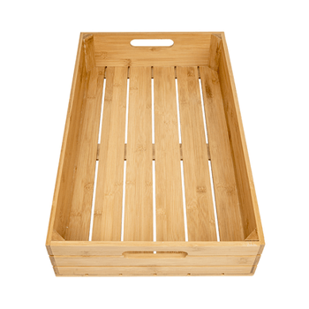 Boîte pour buffet gastronorm en bambou 1/1 - 53x32.5 cm - hauteur 10 cm