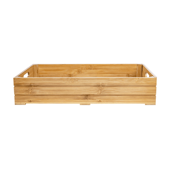 Boîte pour buffet gastronorm en bambou 1/1 - 53x32.5 cm - hauteur 10 cm