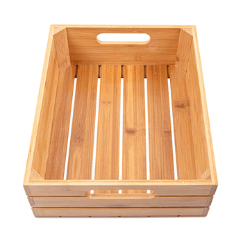 Boîte pour buffet gastronorm en bambou 1/2 - 26.5x32.5 cm - hauteur 10 cm