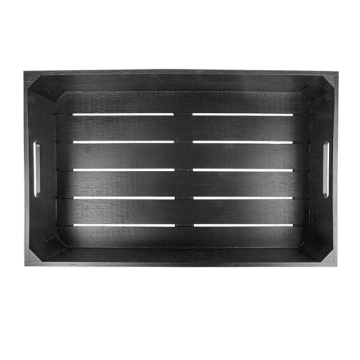 Boîte pour buffet gastronorm en bambou NOIR 1/1 - 53x32.5 cm - hauteur 10 cm