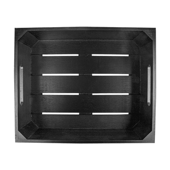 Boîte pour buffet gastronorm en bambou NOIR 1/2 - 26.5x32.5 cm - hauteur 10 cm