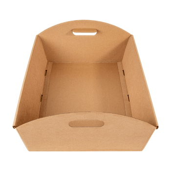 Corbeille carton 40x30x12cm en Carton ondulé  - Pack de 30